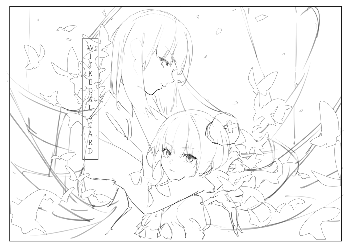 rough drafts!
Rosa and Maria of Umineko no Naku Koro ni fanart cm!
Such a nostalgic series 