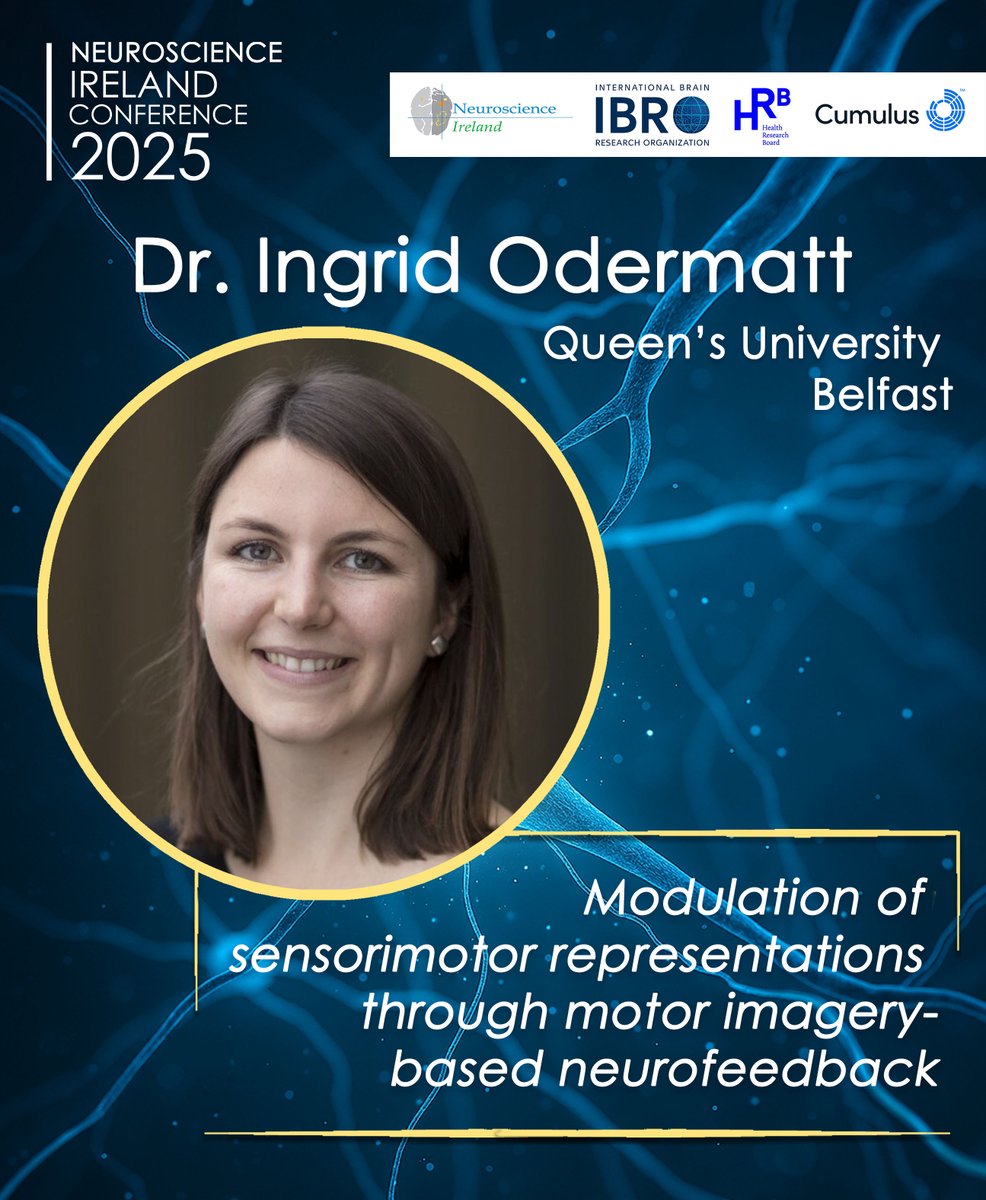 NeuroscienceIRL's tweet image. 🧠 Can #neurofeedback reshape sensorimotor circuits without movement?
At #NSI2025, Dr. Ingrid Odermatt shares insights on #neuroplasticity, rehab & #BCI beyond traditional training:
🔗 neuroscienceireland.com/nsi-2025-dr-in…
@IngridOdermatt