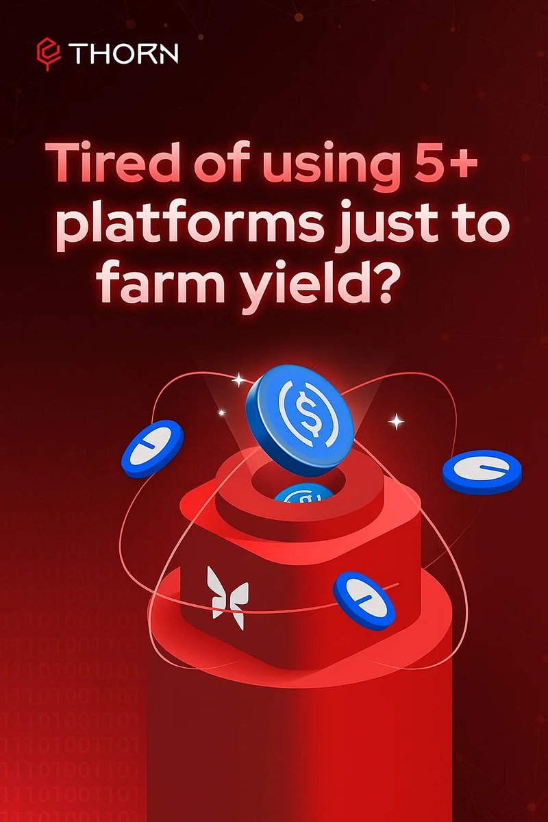 Maestero👾 | crypto is crazy (@maesteronft) on Twitter photo 👨🌾Tired of using 5+ platforms just to farm yield?👨🌾
👨🌾Thorn Protocol is the DeFi assistant you didn’t know you needed.
👨🌾Stablecoins. Privacy. AI farming. One interface.
Here’s why it’s a game-changer 👇
🧵 #OmniFarming #ThornProtocol #stableswap <a href="/thorn_protocol/">Thorn Protocol</a> 👨🌾Tired of using 5+ platforms just to farm yield?👨🌾
👨🌾Thorn Protocol is the DeFi assistant you didn’t know you needed.
👨🌾Stablecoins. Privacy. AI farming. One interface.
Here’s why it’s a game-changer 👇
🧵 #OmniFarming #ThornProtocol #stableswap <a href="/thorn_protocol/">Thorn Protocol</a>