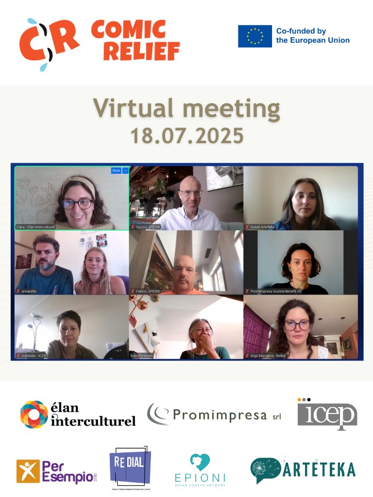 Comic Relief update! 🙌
We're blending humor &amp; research to transform therapy – because laughter is powerful medicine 🎭✨

Huge thanks to our amazing partners 💙
#ComicRelief #Therapy #Humor #Research #WP2 #EUproject #Innovation #Teamwork