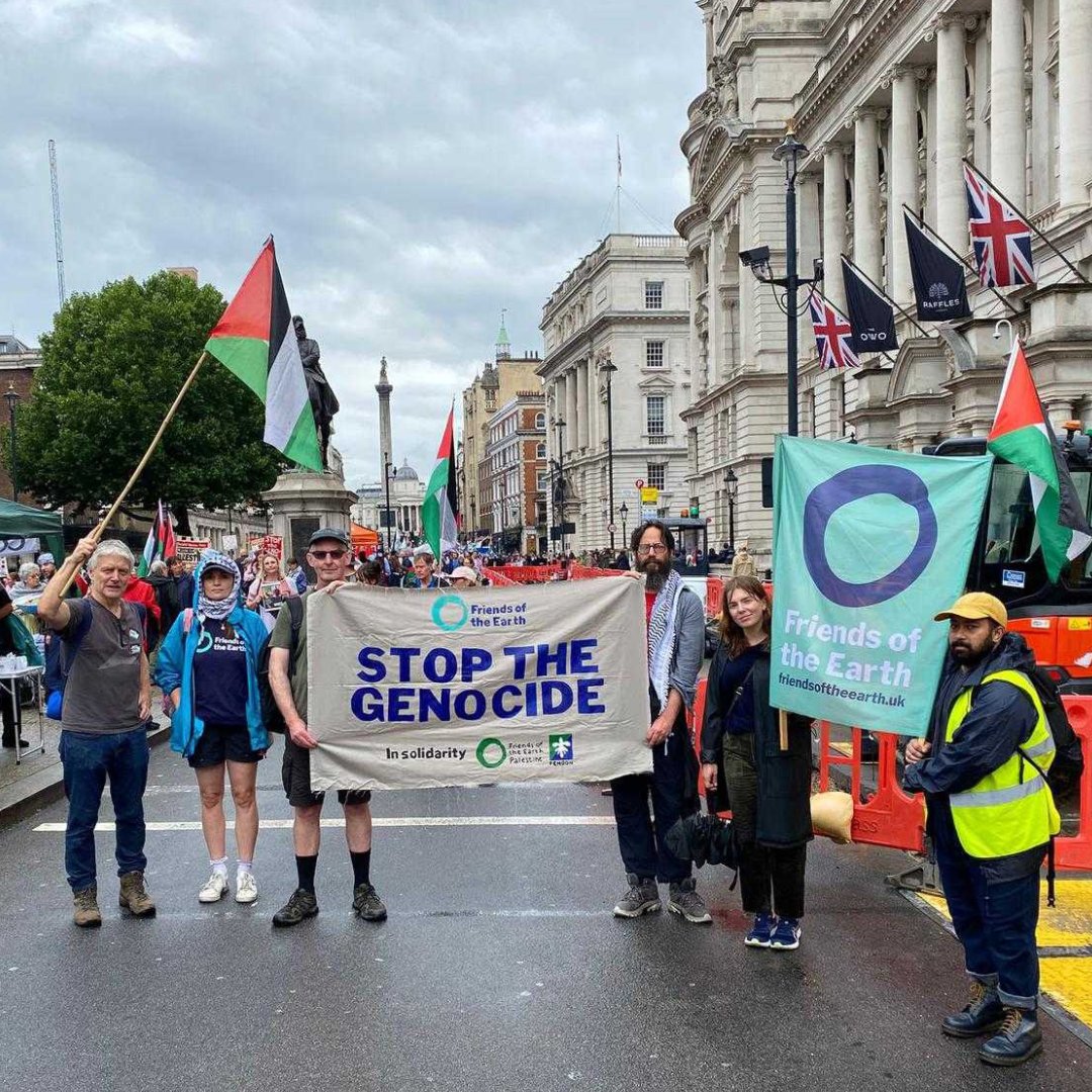 friends_earth's tweet image. On Saturday we marched for our sister organisation PENGON/Palestine Friends of the Earth, for the Palestinian people and for environmental justice. #StopArmingIsrael. #StopTheGenocide.