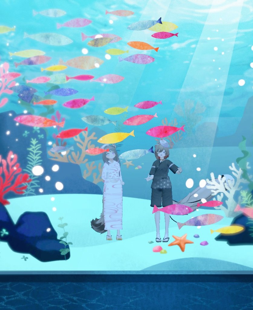 VRC_miccchi's tweet image. あんなに重くて動けなかったVket
パラリアル東京・ハワイ
行ってきました！✨
世界綺麗すぎて、現実のようにすらすら動けて見えすぎて感動しました！🐥✨
夏改変してお祭り楽しめて嬉しいです🍀
他のワールドに行くのも
もっと楽しみになっちゃったぁ〜♪
 #VRChat