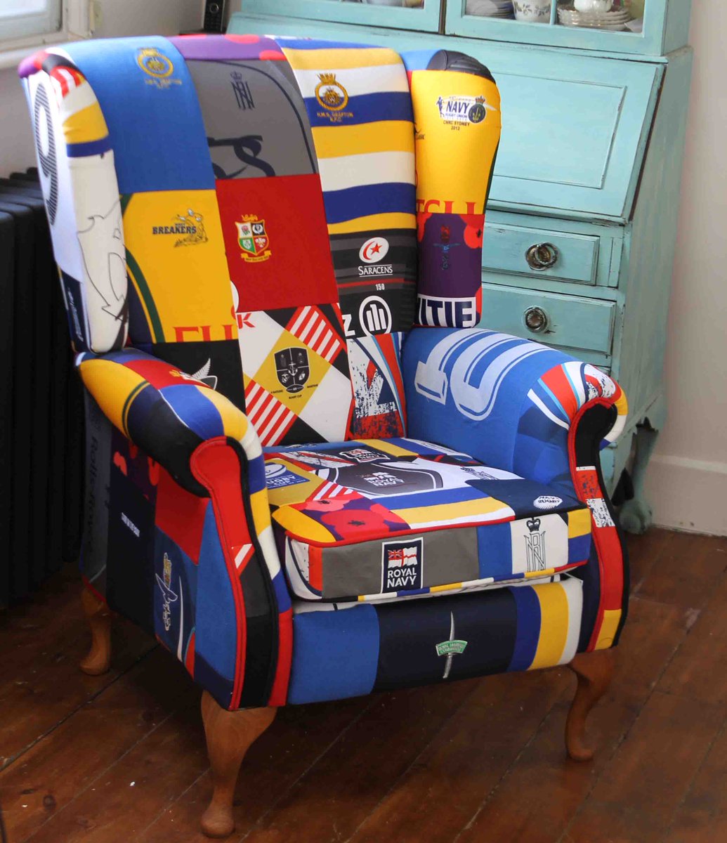 patchworkchairs's tweet image. Great collection of shirts to work on 🏉🏉🏉