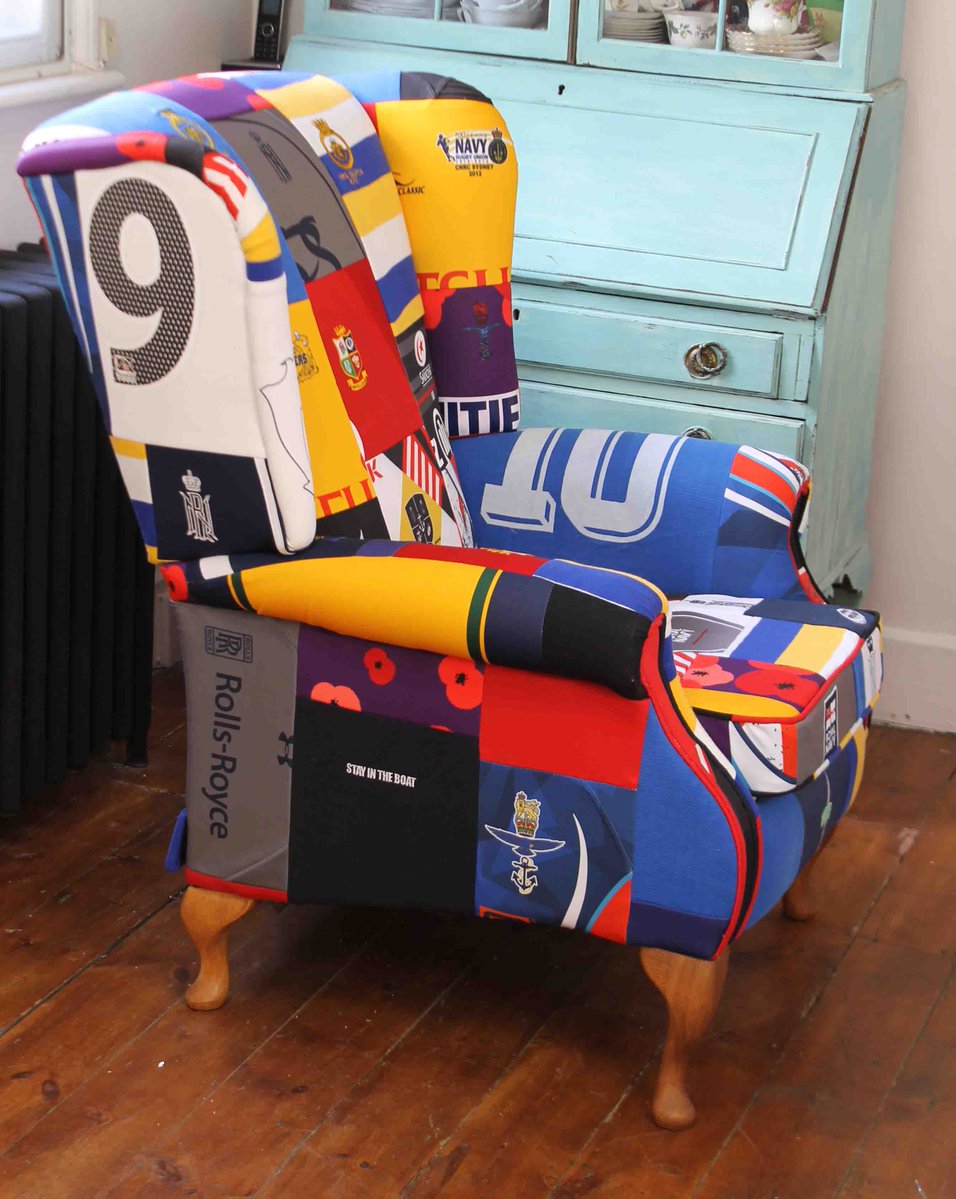 patchworkchairs's tweet image. Great collection of shirts to work on 🏉🏉🏉