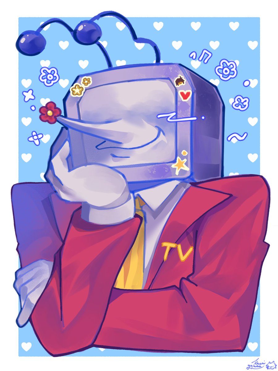 KaoriYakuna's tweet image. Baby Kris and Tenna I loaf em so much hhhhh, an hc wherein Kris putting stickers near their tv screen back then cuz why not
#deltarune