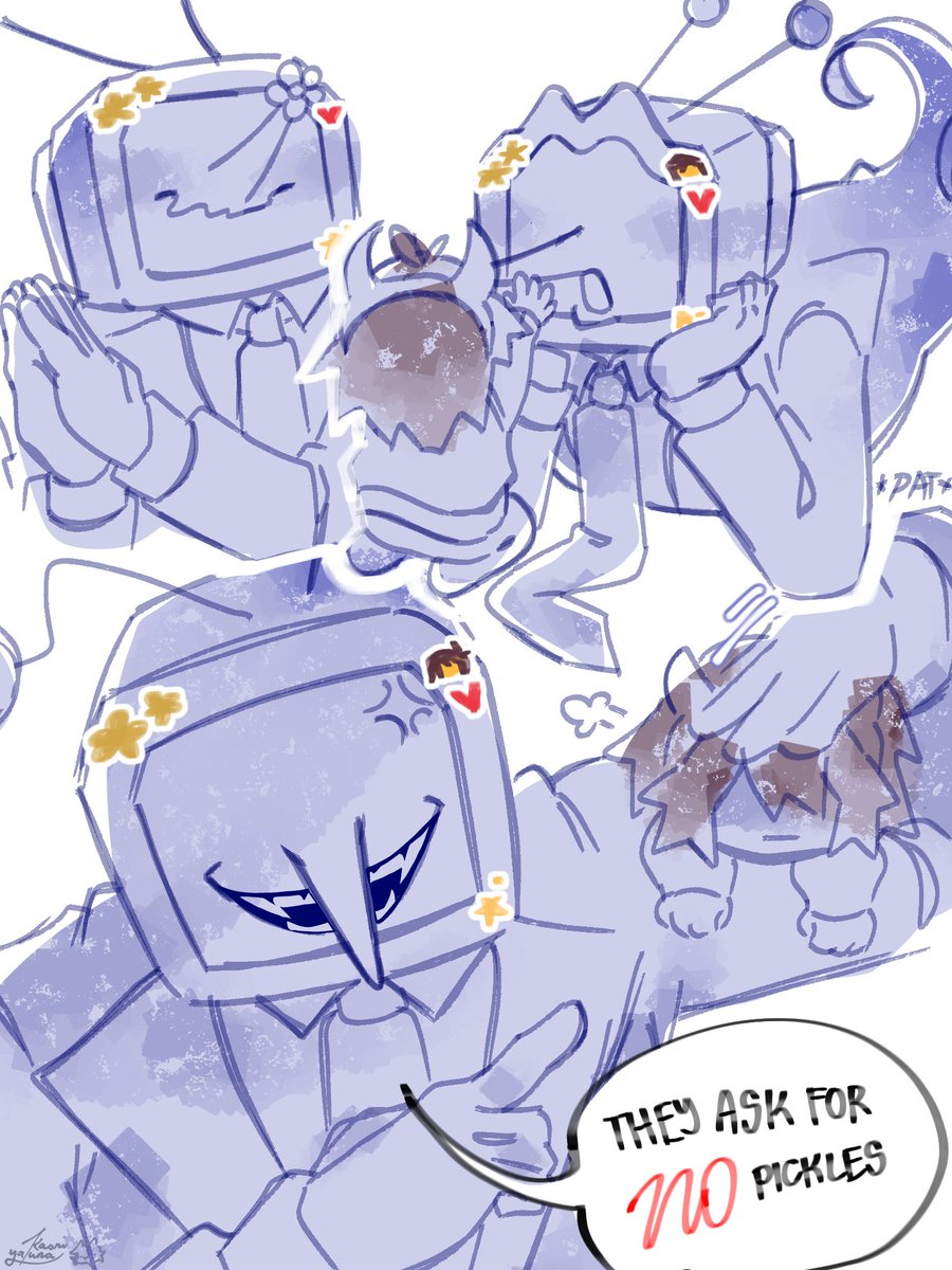 KaoriYakuna's tweet image. Baby Kris and Tenna I loaf em so much hhhhh, an hc wherein Kris putting stickers near their tv screen back then cuz why not
#deltarune