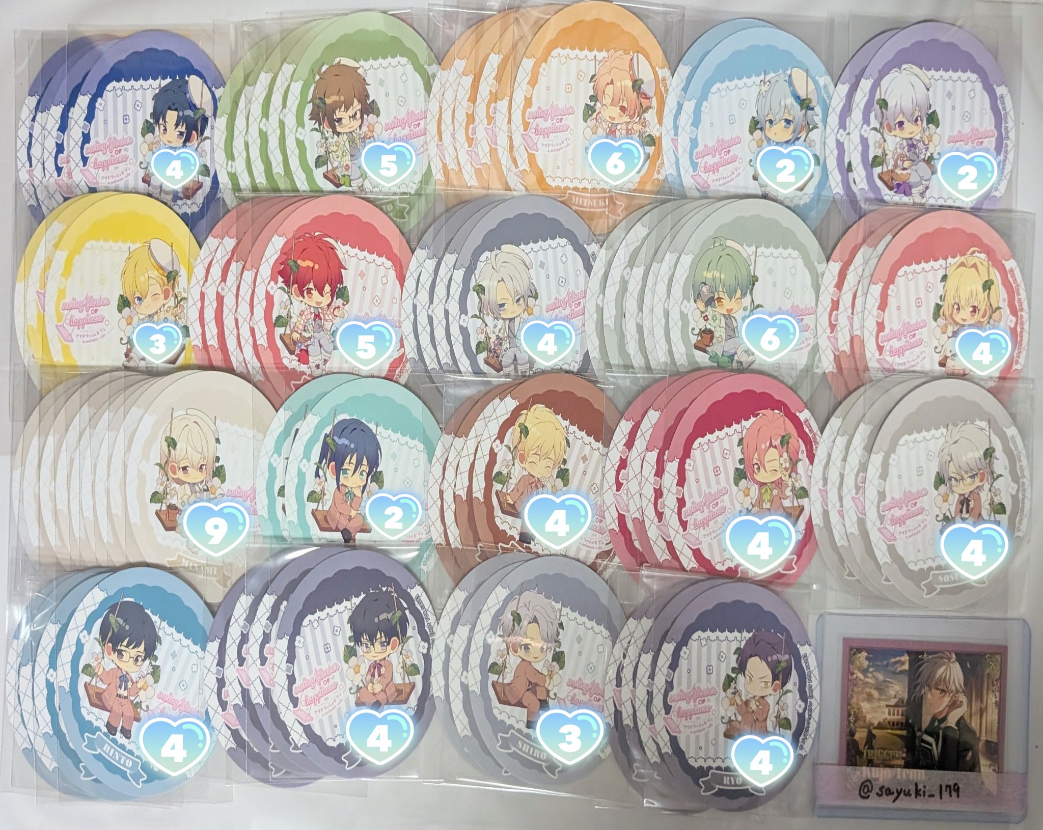 アイナナ アニカフェ アクスタ ステッカー 三月 環 壮五 ナギ アイドリッシュセブン アイナナ アニカフェ アクスタ コースター