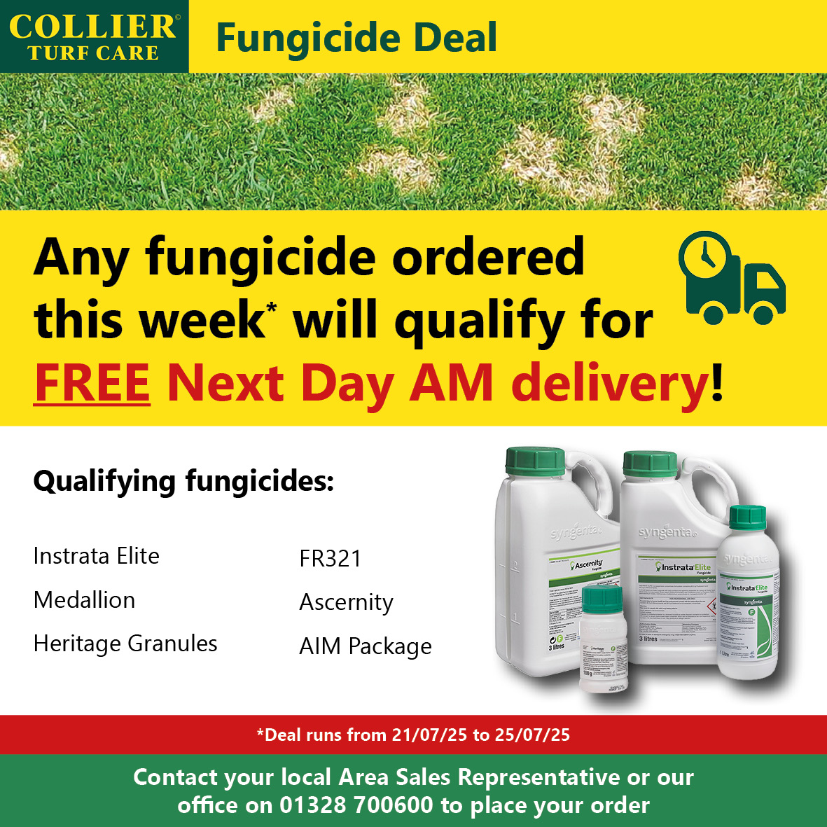All qualifying fungicides will be sent out on Next Day AM delivery FREE of charge all this week!🚚