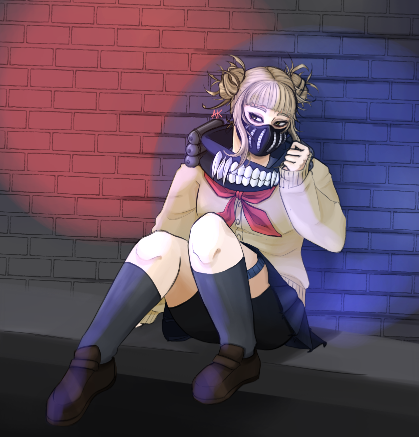 insufferablehoe's tweet image. π©Έ10 seconds before disaster (Toga destroys a group of very brave officers who think they can detain her) #HimikoToga #MHA #MHAtwt #MyHeroAcademia