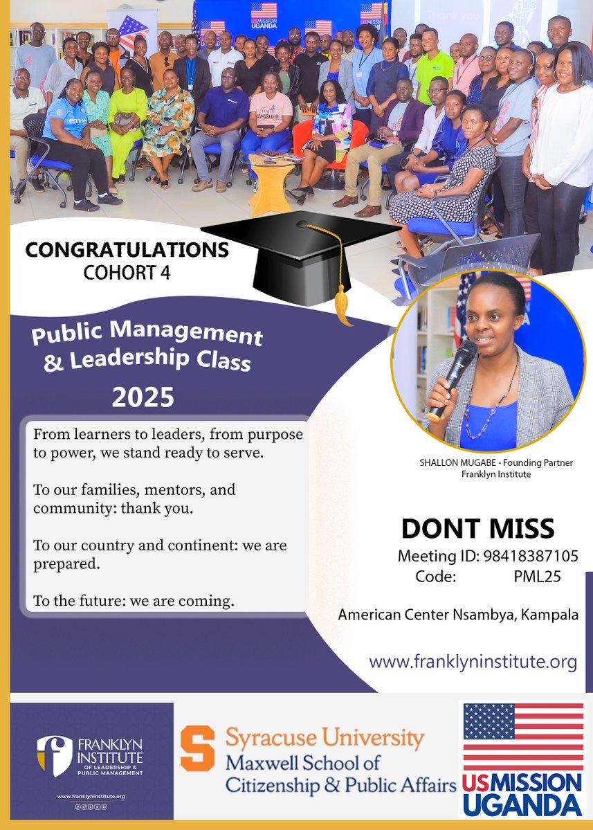 FranklynInst's tweet image. Friday, 25th July, is just around the corner. As you graduate, we celebrate your courage, commitment, and the calling to lead.
You’ve been sharpened for impact; now go serve, lead, and transform your communities.