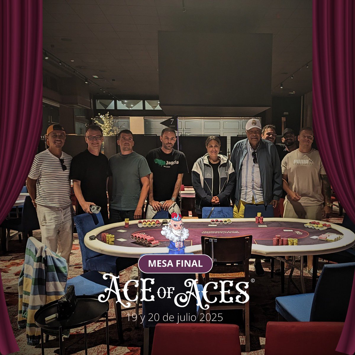 🏆¡Nuestros campeones de la semana!🏆

Desliza para conocer las mesas finales de los torneos semanales BIG MONDAY Y THE ONE, además de nuestro torneo especial celebrado el fin de semana ACE OF ACES ¡¡Felicidades!!💜💜

Gracias por una semana cargada de #poker !🃏