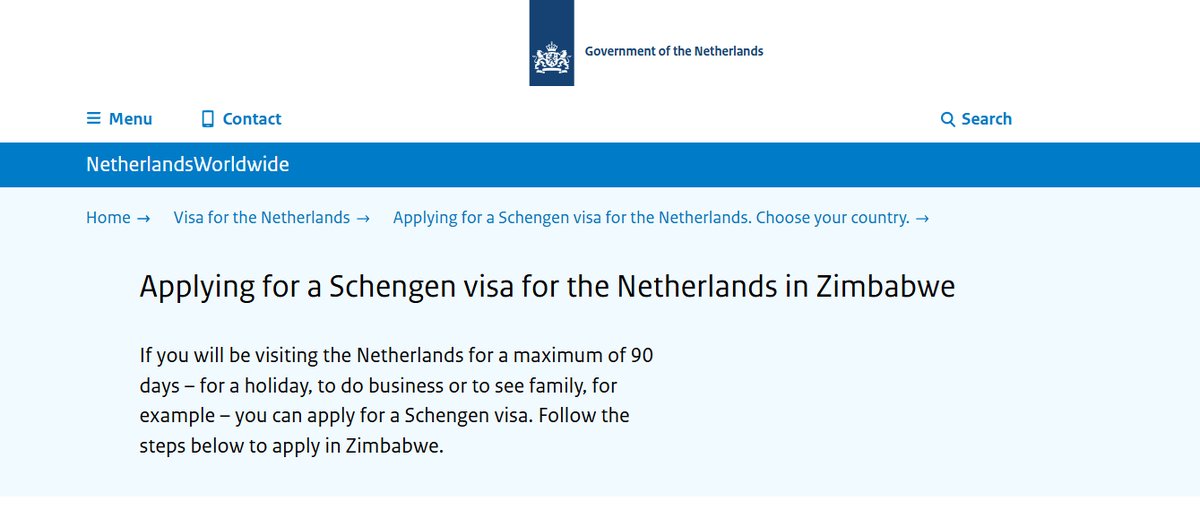 NLinZimbabwe's tweet image. 🟠Visa applicants please note that visas can take up to 45 days to process.✈️🇳🇱
Plan your trip to the Netherlands well in advance!
The Embassy is not able to expedite your visa application.
Check the website of Netherlands Worldwide for more information:…