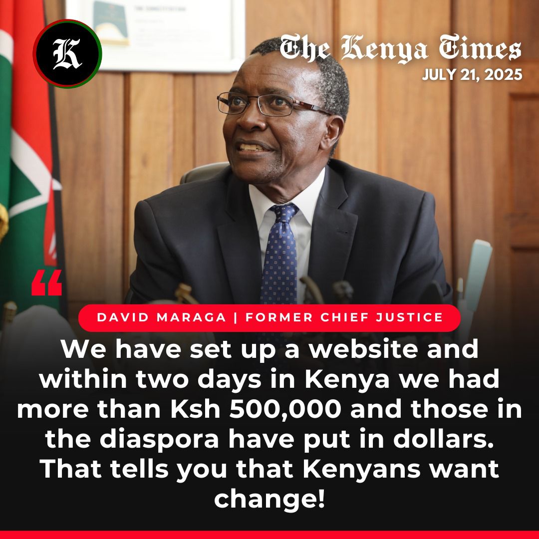 AokoOtieno_'s tweet image. 500k in two days? Lol
Baba Ojwang got 1M in 11 minutes...
It's obvious, Kenyans Wanabeba CJ upuzi.
Elder Maraga, please you've served Kenya enough. Retire and give guidance from your seat by the fireplace
Let your Son Matiang'i take it from here