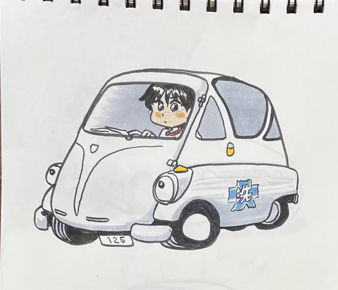 #isetta 俺が描いたイセッタはこんなですよ