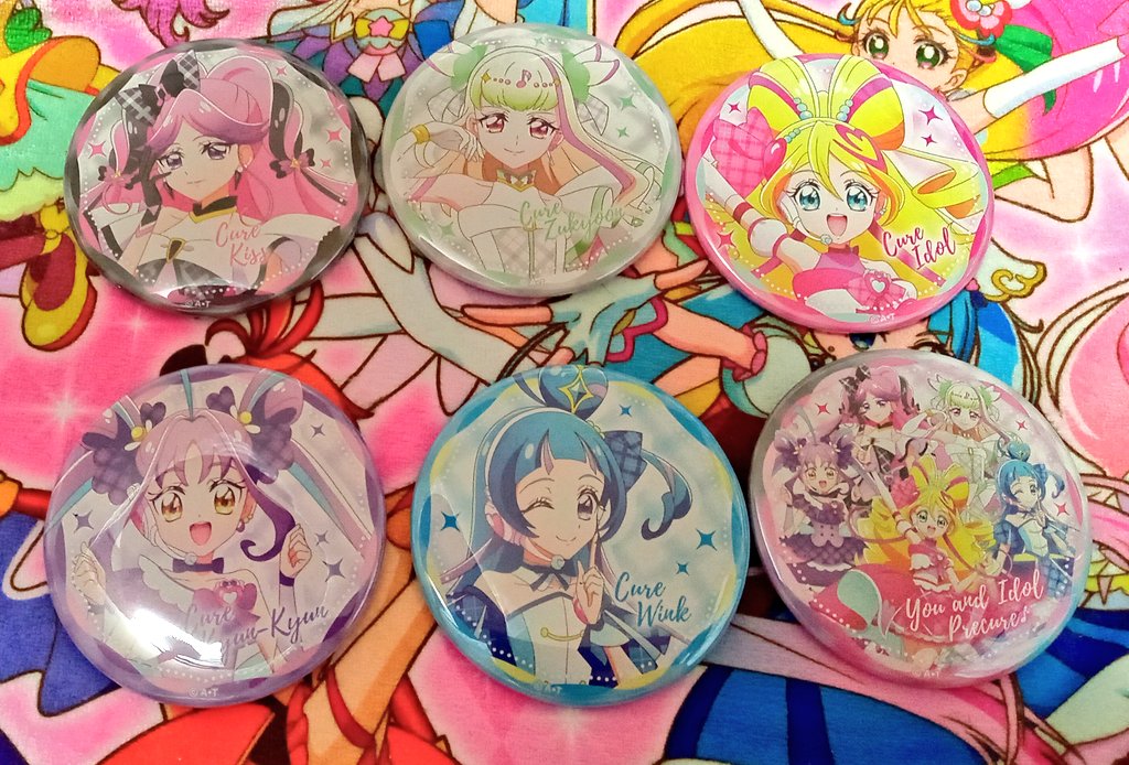 プリキュア LINEスタンプ 缶バッジ チャーム Amazon