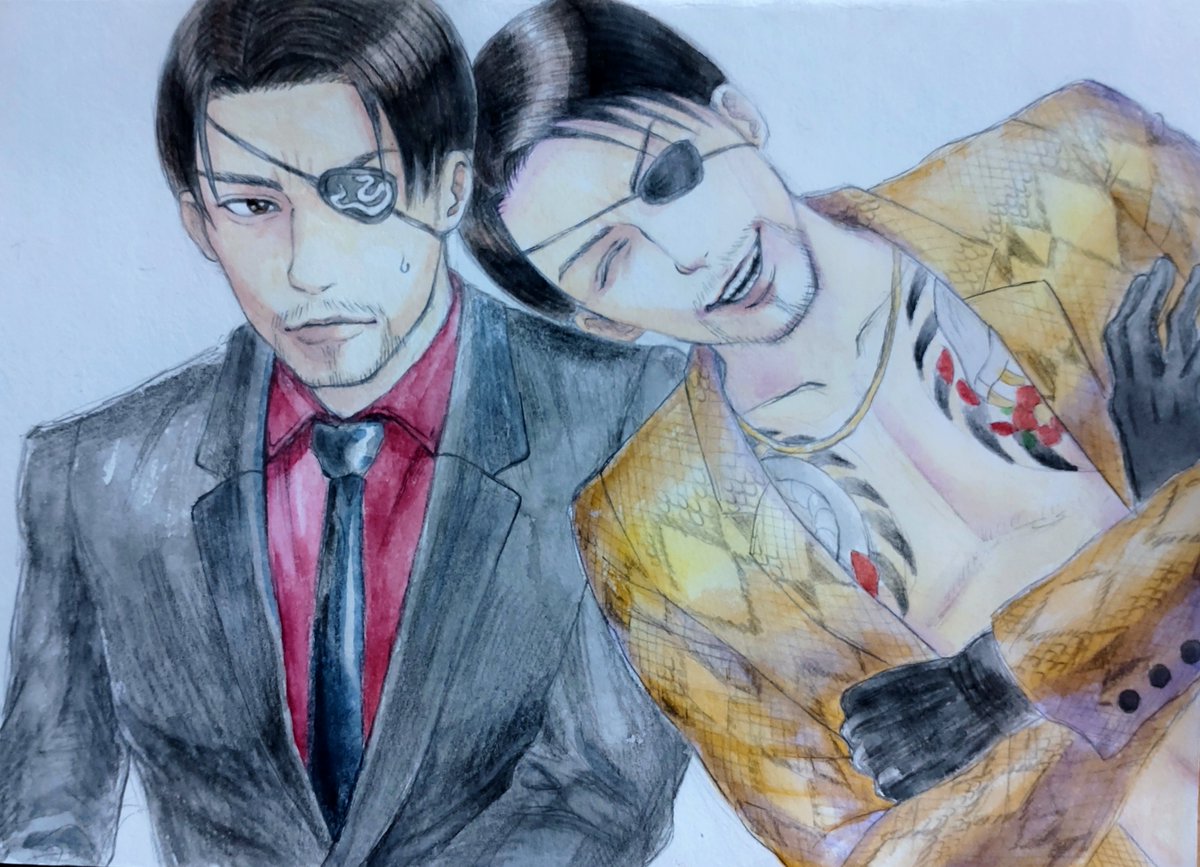Mazeeema's tweet image. 迷うなぁ〜!
セクシーなの?キュートなの?
どっちが好きなの?
きなこちゃん(@mikaretky)とイラスト交換しよう♪ということで幹部スーツ兄と蛇ジャケ兄と両方描いてみました!🤣
交換前提なんて緊張するわ!!🤣
ちなみに私はキュートな方が好きです!!🤣