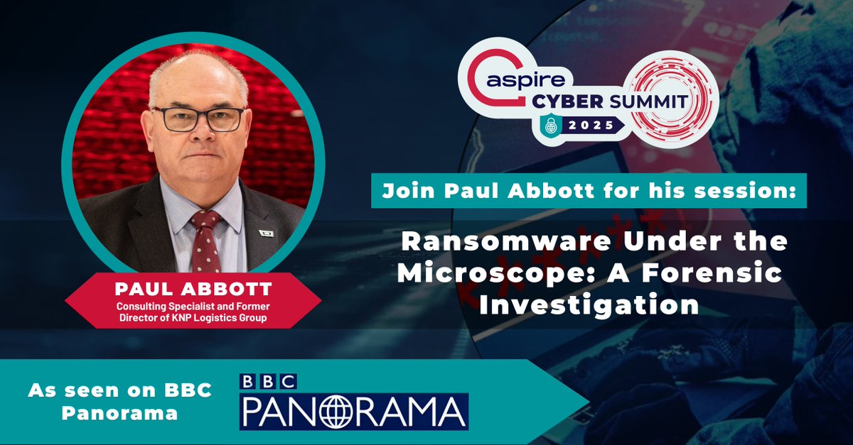 Aspire Technology Solutions (@aspirets) on Twitter photo Tonight, Aspire Cyber Summit 25 speaker Paul Abbott features on BBC Panorama’s Cyber Investigation, airing at 8:30pm on BBC One. The episode examines the ransomware attack that ultimately forced KNP Logistics Group into administration after hackers exploited a single compromised Tonight, Aspire Cyber Summit 25 speaker Paul Abbott features on BBC Panorama’s Cyber Investigation, airing at 8:30pm on BBC One. The episode examines the ransomware attack that ultimately forced KNP Logistics Group into administration after hackers exploited a single compromised