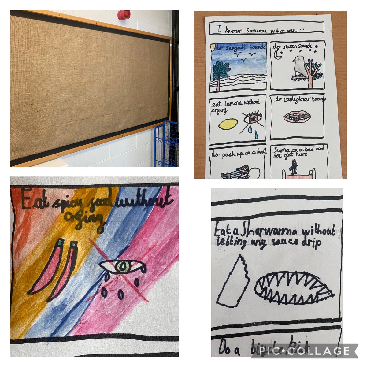 PrimaryFerham's tweet image. An exciting sneaky peak in new Y6 this lunchtime! We have combined @MichaelRosenYes and @grantdraws to create Graphic Poems to show just how amazing we are at Ferham! @jmatschools Cannot wait to see the walls filled! @jmatschools