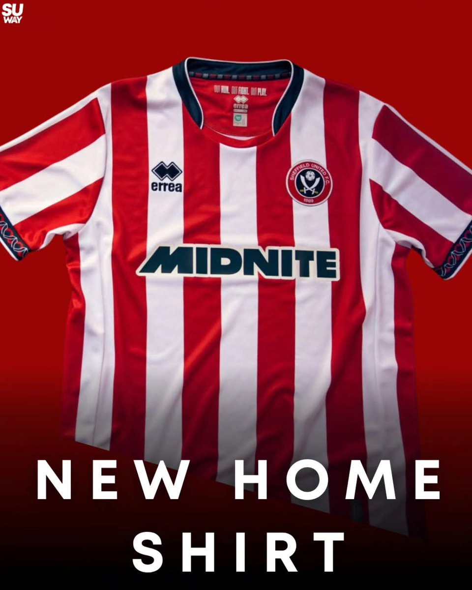 SheffUnitedWay's tweet image. The new Sheffield United home shirt for 2025-2026.
Thoughts on the new shirt?
📷 credit Sheffield United FC Website
#sufc #SheffieldUnited #Blades #utb