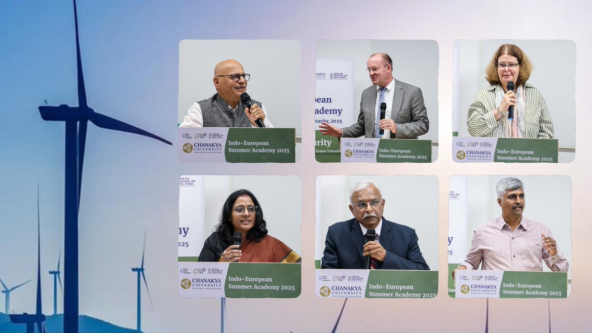 ChanakyaUni's tweet image. Indo-European Summer Academy 2025 begins at Chanakya University

In an age shaped by climate change, geopolitical flux, and technological disruption, energy security is no longer just a policy challenge, it’s a civilizational one.

Today marked the inaugural session of the…