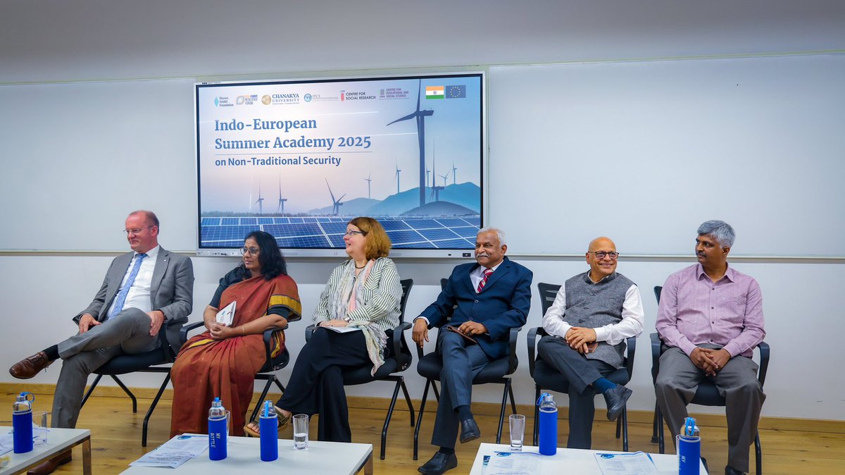 ChanakyaUni's tweet image. Indo-European Summer Academy 2025 begins at Chanakya University

In an age shaped by climate change, geopolitical flux, and technological disruption, energy security is no longer just a policy challenge, it’s a civilizational one.

Today marked the inaugural session of the…