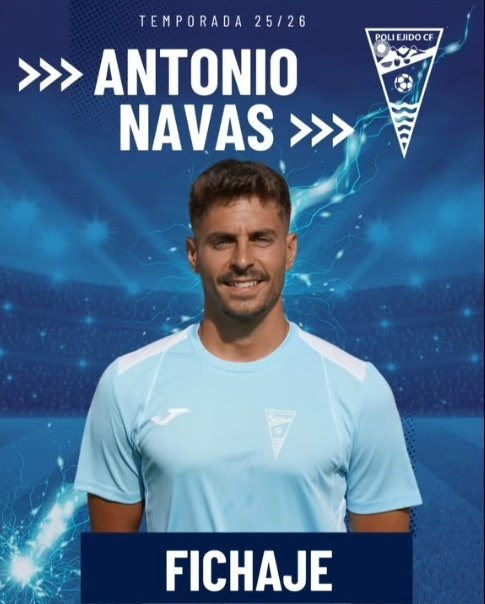 FansPoli_Ejido's tweet photo. 🚨Antonio Navas se convierte en el nuevo refuerzo del Poli Ejido CF Lateral derecho nacido en El Ejido, cuenta con una amplia trayectoria en equipos de 2B, y viene de conseguir el ascenso con el CP Cacereño a 1°Fed. @navas5 te deseamos muchos éxitos defendiendo nuestro escudo 💪🏻 https://t.co/r8UeOgSJqS