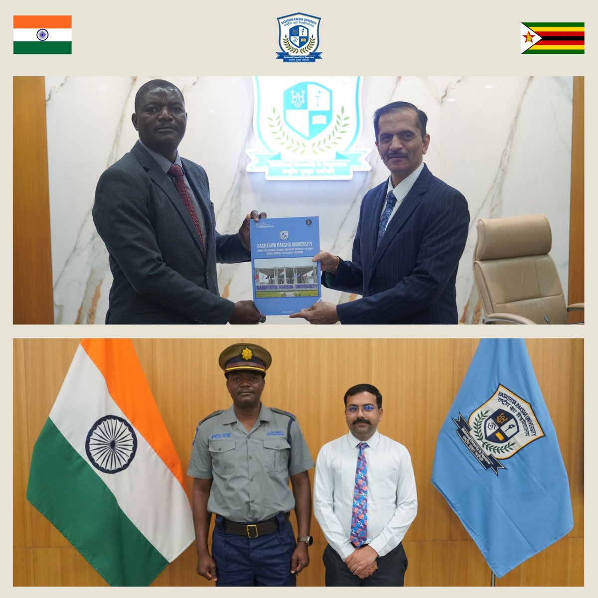 RakshaUni's tweet image. Under the @ITECnetwork programme, a two-week Counter-Terrorism Training hosted by Rashtriya Raksha University was successfully completed by the participant from Zimbabwe, reaffirming capacity building as a key pillar of India-Zimbabwe relations. @MoFA_ZW @IndiainZimbabwe