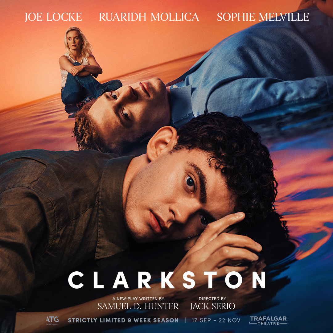 LSBO's tweet image. The venue and dates have been confirmed for the UK premiere of Clarkston. Starring Joe Locke, Ruaridh Mollica and Sophie Melville the okay will open at the Trafalgar Theatre in September 2025.

Keep an eye out for further announcements!