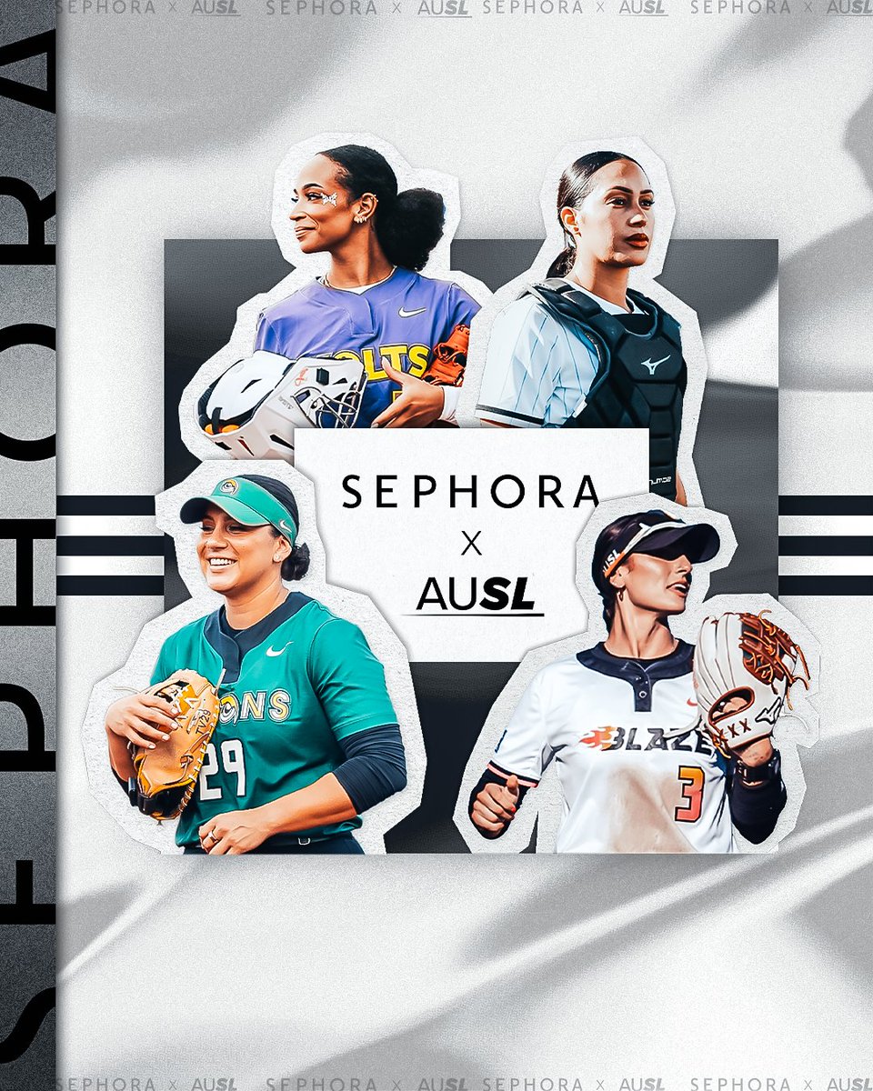 theAUSLofficial's tweet image. Stepping up to the plate 🥎💅
Sephora was named the Exclusive Beauty Partner of AUSL marking a bold new alliance that celebrates strength, individuality, and self-expression on and off the field.
🔗 theausl.com/news/sephora-s…