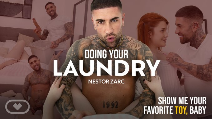 Fresh on #VirtualRealPassion — Nestor Zarc and Kiara Love drop the laundry for some inspired play...🔥💦 He brings clean toys, she chooses a vibrator. Clothes come off, the fun begins, and even the sextoy basket invades Nestor!

<a href="/VRPassion/">VirtualRealPassion</a> ➡️ bit.ly/2iIxgyN 🔞