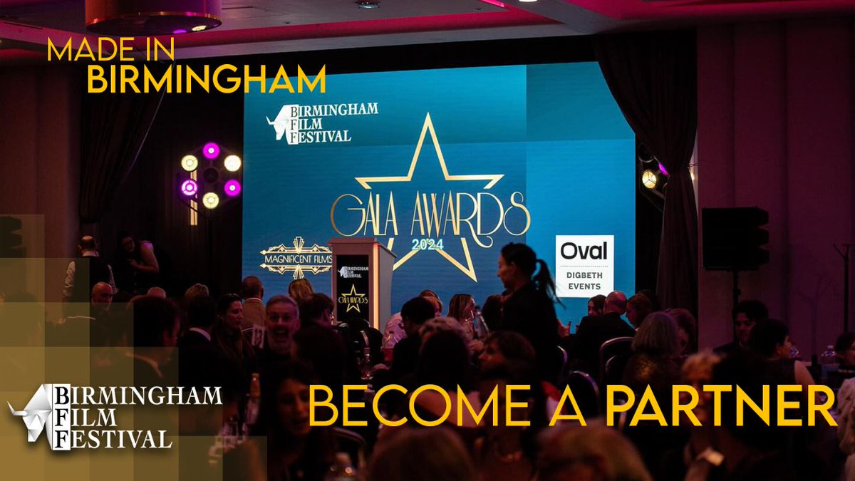 BECOME A SPONSOR OF THE 10TH BIRMINGHAM FILM FESTIVAL

5,000 guests attended in person last year, with another 15,000 online impressions

Join us for the Gala Awards ceremony with 450 other guests and present awards to the deserving winners

Advertising packages start from £500