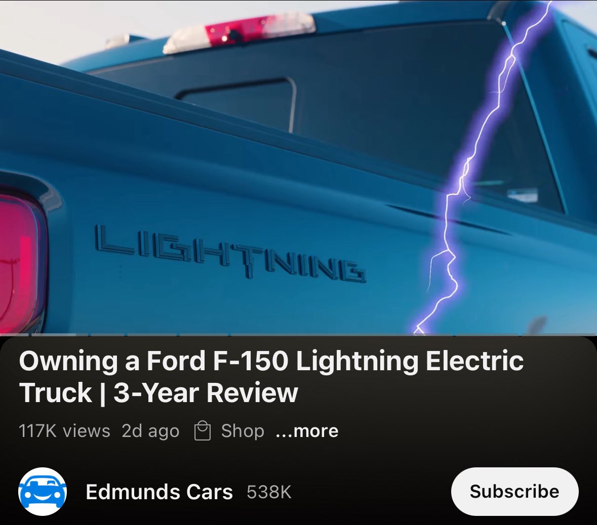 TesCalendar1's tweet image. I watched the @edmunds 3-year Lightning review this morning.
Overall, their review was raving and they actually called the Lightning their most preferred electric truck on the market.
But then they talked about weight. Yes, the Lightning is a little heavier than the ICE or…