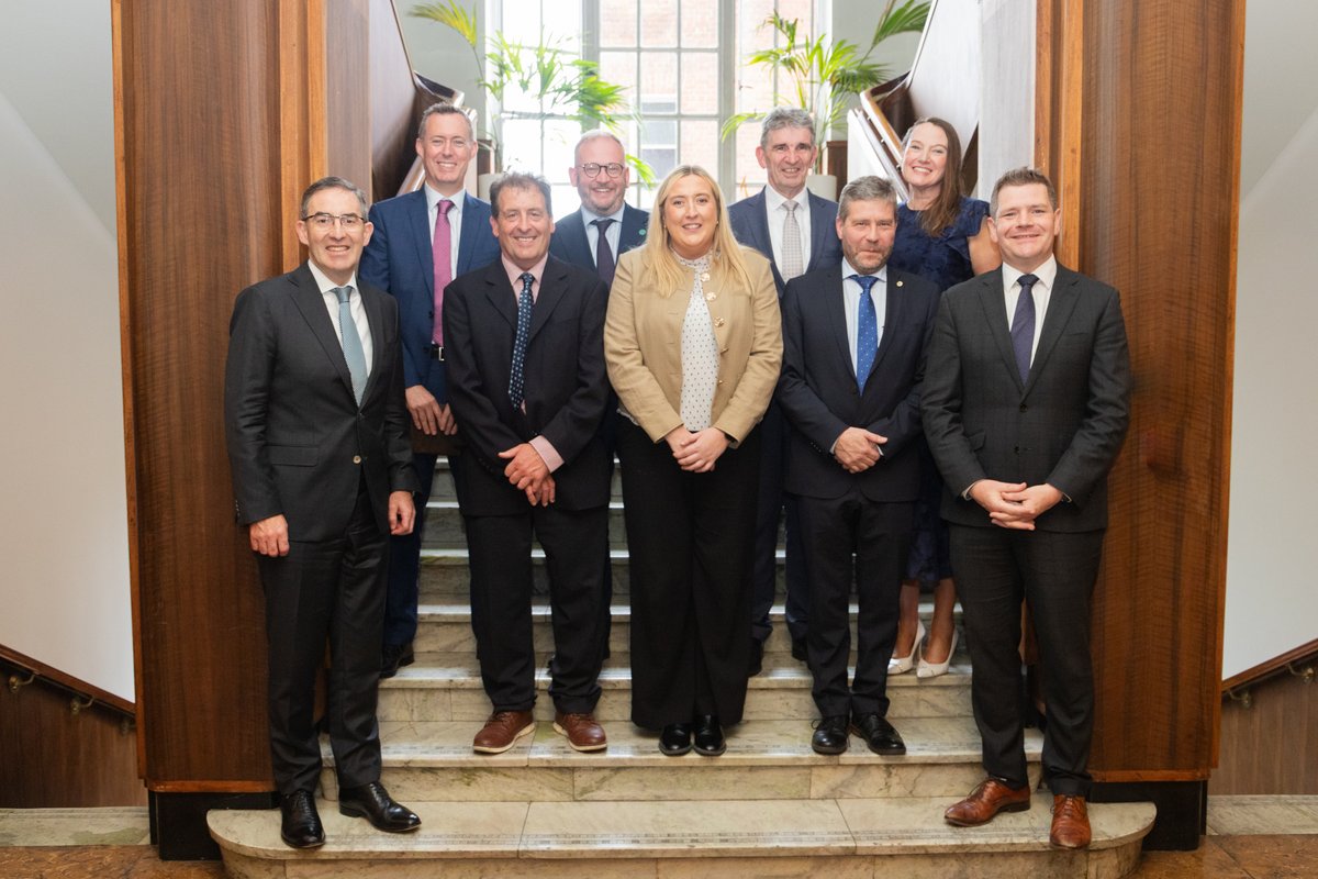 DeptEnterprise's tweet image. Last week @peterburkefg  met with some of Ireland’s biggest indigenous employers, @DairygoldCo_Op, @CarberyGroup  and @MannokBuild  who are at the forefront of using innovative technologies to cut their energy costs and their carbon emissions. Under the Climate Action Plan…