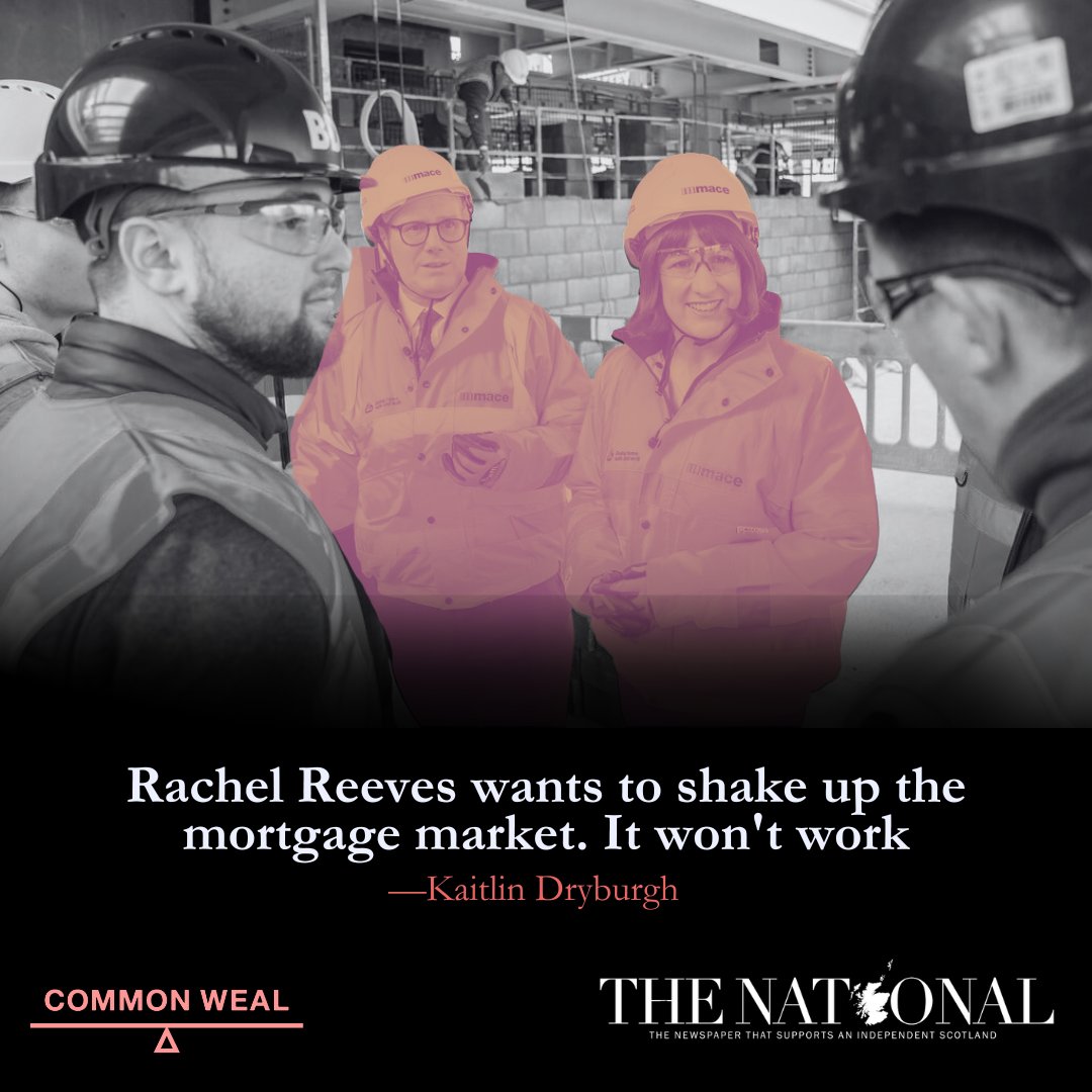 Common_Weal's tweet image. “But we’ve been here and we know how it ends: Risky mortgage lending can backfire catastrophically. It’s hard to ignore that Reeves, who worked in banking at the time, wants to open the door to risk once again.”
Link below 🔗