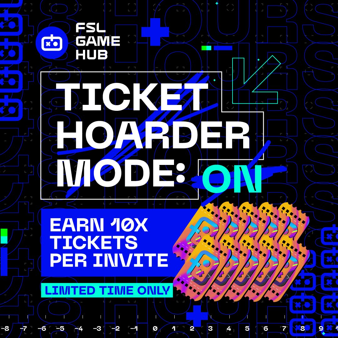 🎟️ TICKET HOARDER

For 72 hours only, every friend you invite gets you 10 tickets in FSL Game Hub - instead of just 1 🤯

More invites = more tickets = more rewards!

📅 Ends: Thursday, July 24 

To invite friends is easy:
1️⃣ Open FSL Game Hub
2️⃣ Tap the Friends tab
3️⃣ Hit Invite