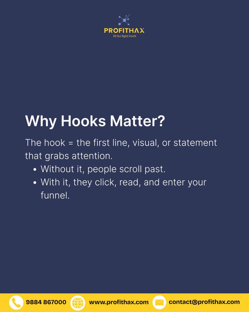 ProfitHax_10X's tweet image. Great content won’t convert if no one stops to read it.

DM us “HOOKS” for more information.

#ContentHooks 
#FunnelTips 
#ScrollStoppingContent 
#MarketingStrategy