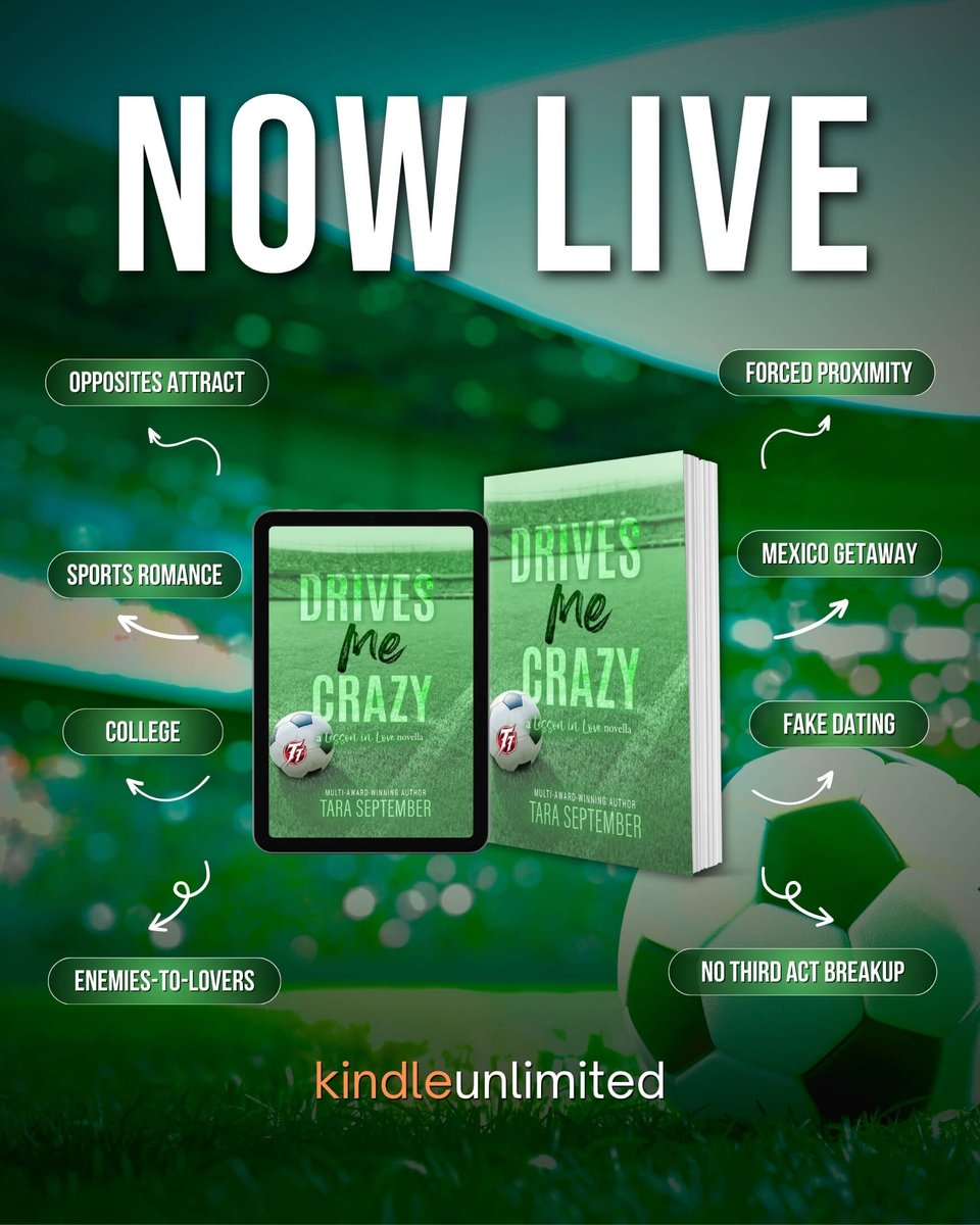 It’s release day for Drives Me Crazy by Author <a href="/TaraSeptember/">Tara September 💕 📚</a>! US amazon.com/Drives-Me-Craz… UK amazon.co.uk/Drives-Me-Craz… #newrelease facebook.com/DrivenByBooks1…