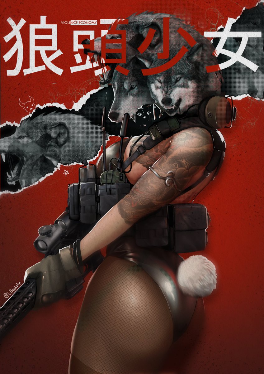 LBeckflip's tweet image. WOLF HEAD

drawing a quick OC but too lazy to work on her face.(edited the hand)