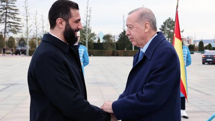 DailyTurkic's tweet image. Turkish President Erdoğan:
"We will not leave Ahmed Shara alone."