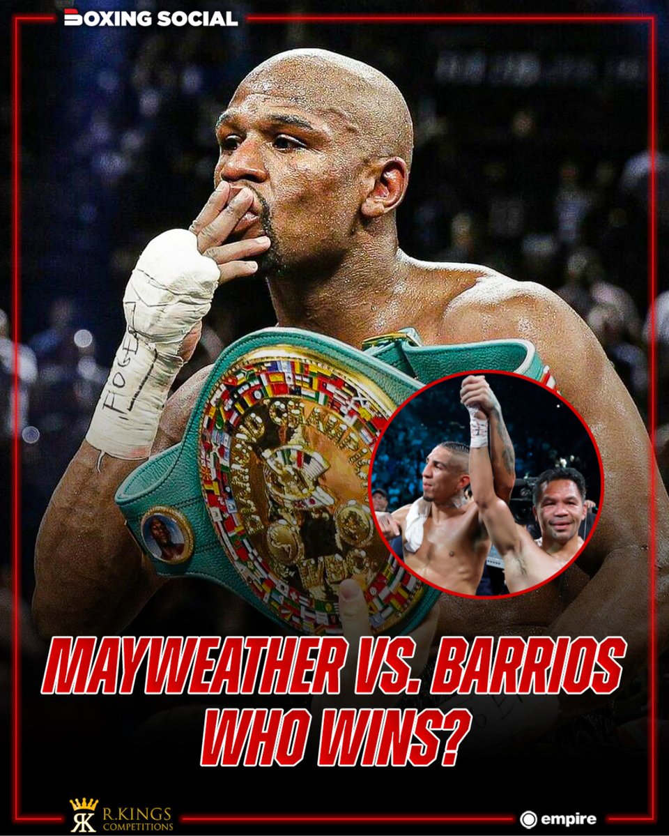 boxing_social's tweet image. Could Floyd Mayweather beat Mario Barrios... ๐ค
With talk last week surrounding a Mayweather vs. Pacquiao rematch, could we see a scenario where Floyd tries to outdo his former rival?
#PacquiaoBarrios #FloydMayweather #Boxing