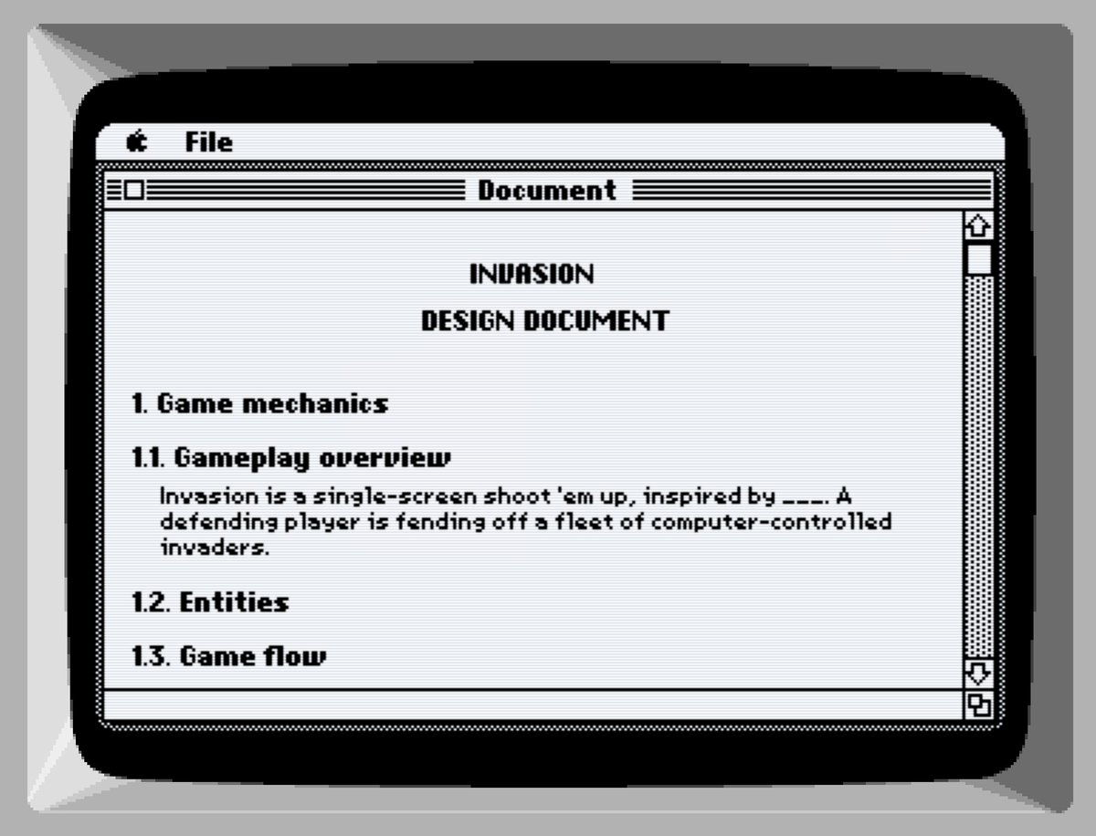Pixel Art Academy (@pixelartacademy) on Twitter photo On today's stream, I'm getting into the editor for the design document of the Space Invaders clone you'll get to draw sprites for in the next update.
Live now: twitch.tv/retronator On today's stream, I'm getting into the editor for the design document of the Space Invaders clone you'll get to draw sprites for in the next update.
Live now: twitch.tv/retronator