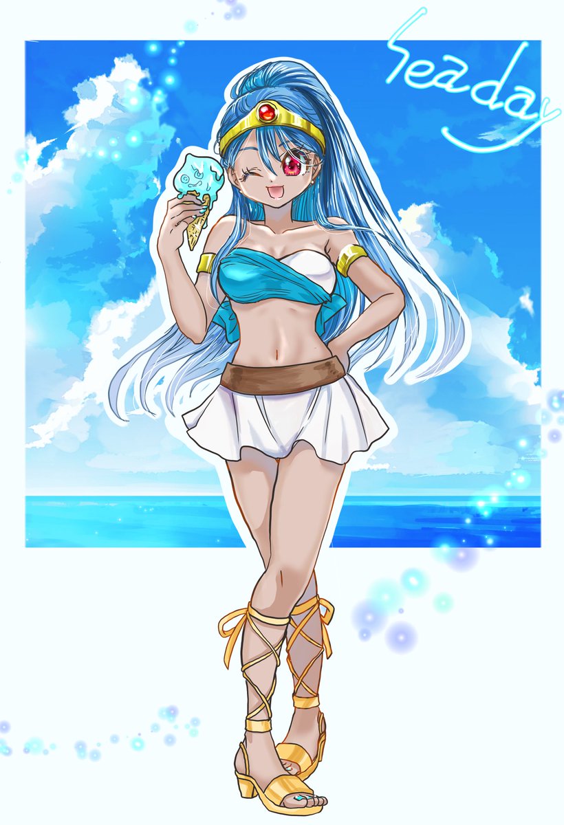 ai89187518's tweet image. 海の日🏖️

水着の賢者ちゃん
