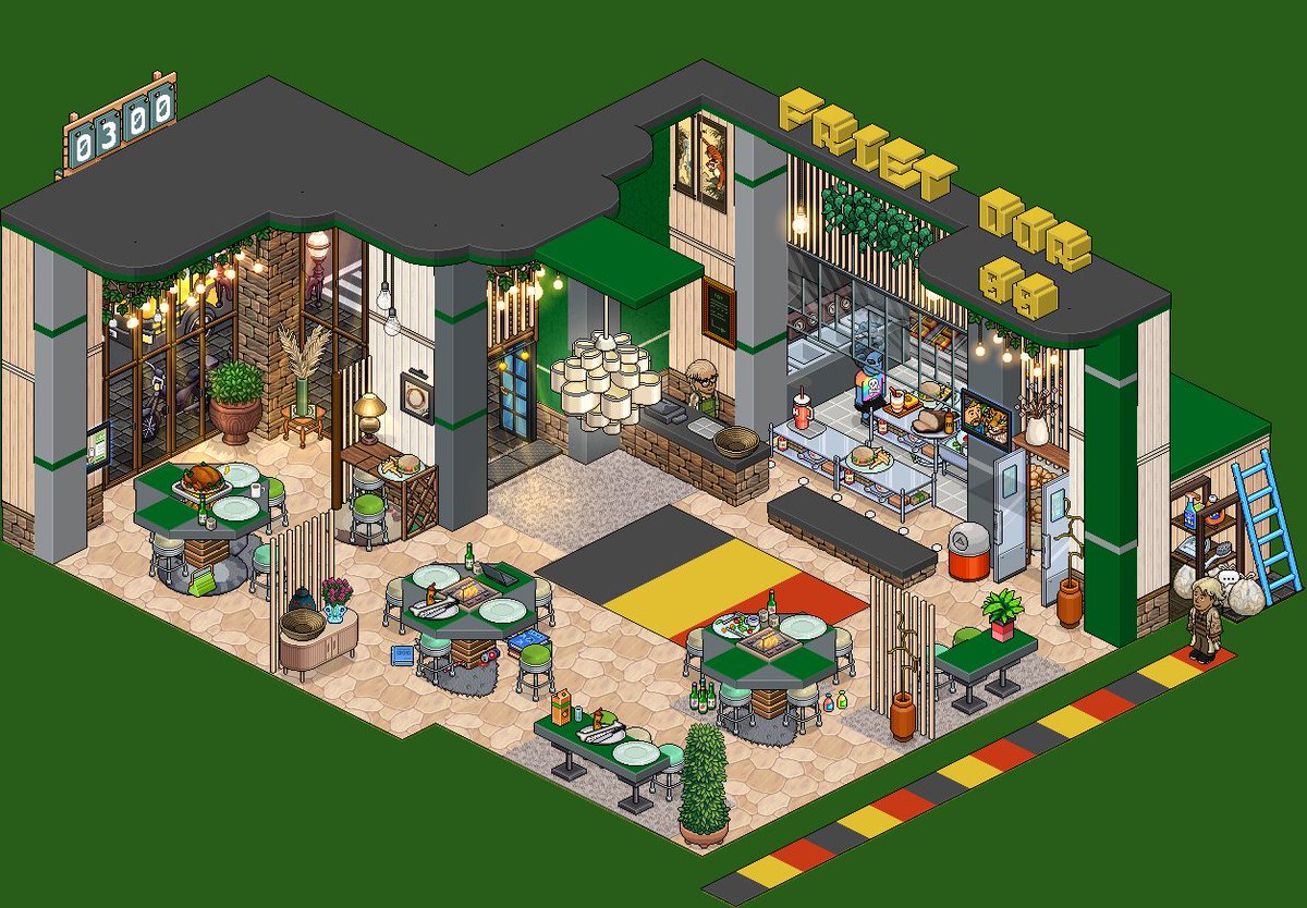 Welcome to Friet D'or.

Be a chef, treat your customers to fries, and WIN the badge.

Friet D'or is open: 21 July 14u  to 28 juli 14u

#Habbo
