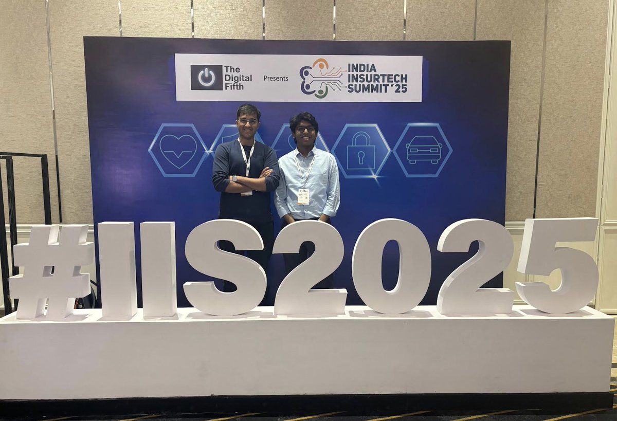 fibr_ai's tweet image. Fibr AI attended the India InsurTech Summit 2025!

Special thanks to Sameer Singh Jaini (@ssjaini ), CEO, @thedigitalfifth  for bringing together some of the most intellectual minds under one roof.

🧵Speaker Takeaways:

#IIS2025 #IndiaInsurtechSummit #FibrAI
