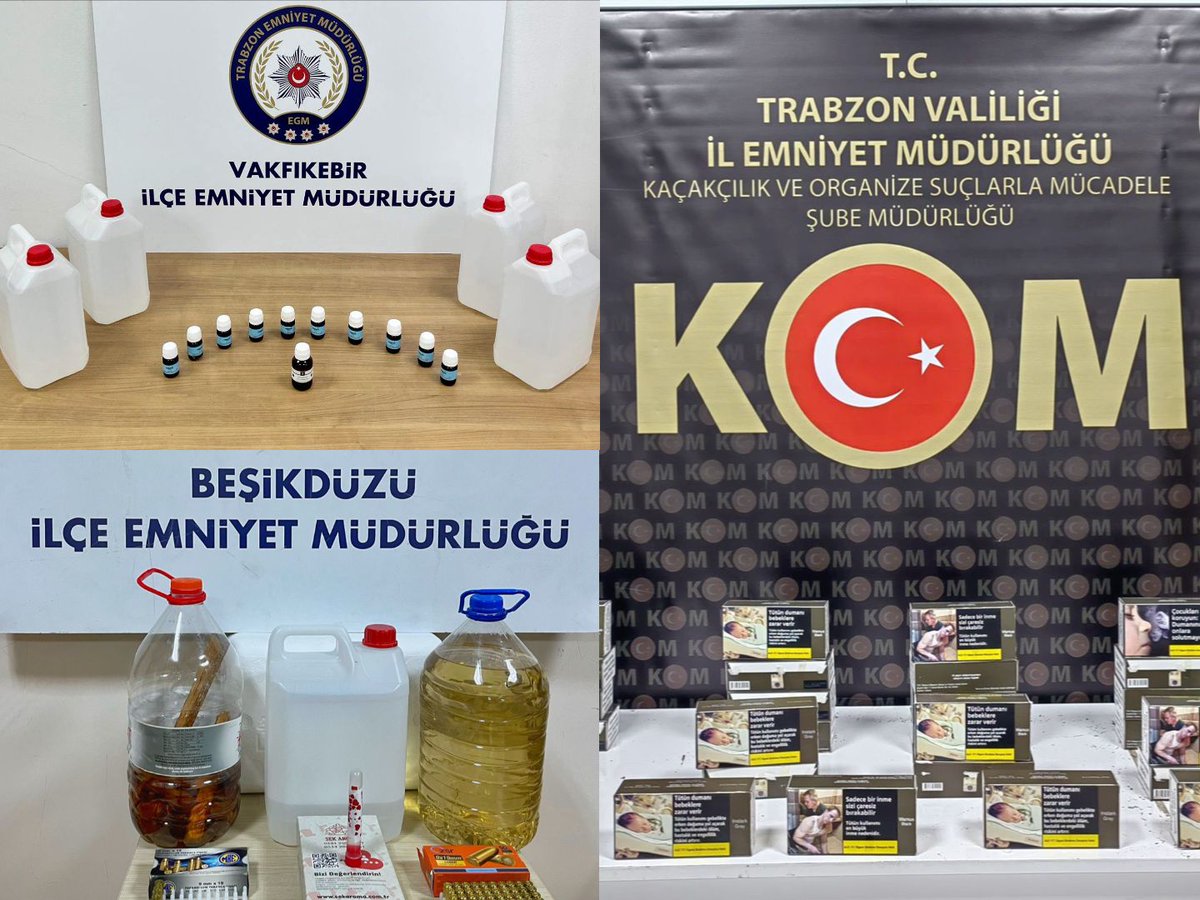 🚔👮‍♂️14.07.2025-21.07.2025 tarihleri arasında KOM Şube Müdürlüğü, Beşikdüzü ve Vakfıkebir İlçe Emniyet Müdürlüklerimizce yürütülen çalışmalara dair duyuru;👇
trabzon.pol.tr/basin-duyurusu…

<a href="/EmniyetGM/">Türk Polis Teşkilatı</a>
<a href="/TrabzonValilik/">T.C. Trabzon Valiliği 🇹🇷</a>
<a href="/KomBaskanligi/">KOM Başkanlığı</a>