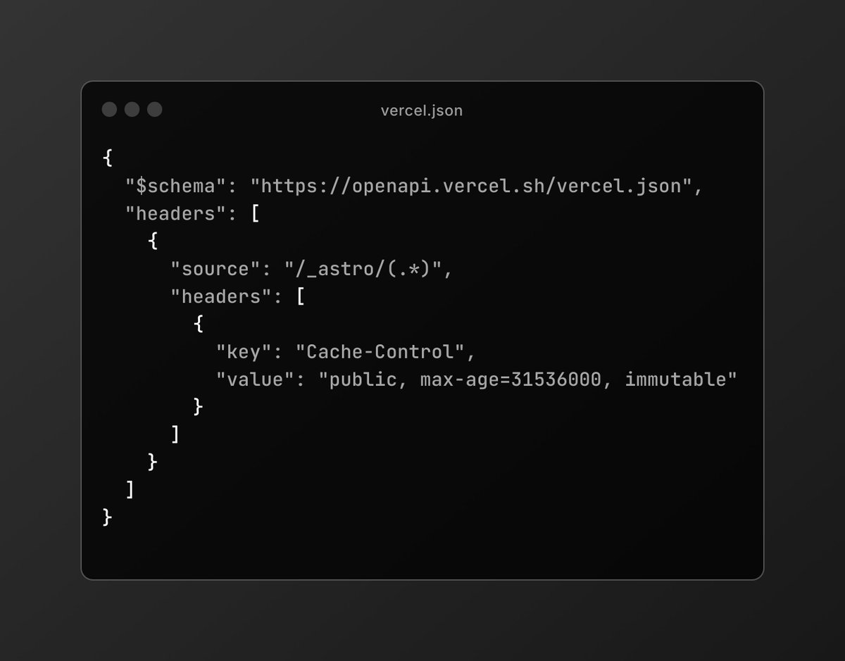 joebell_'s tweet image. pro @astrodotbuild performance tip:
cache the living daylights out of your static assets