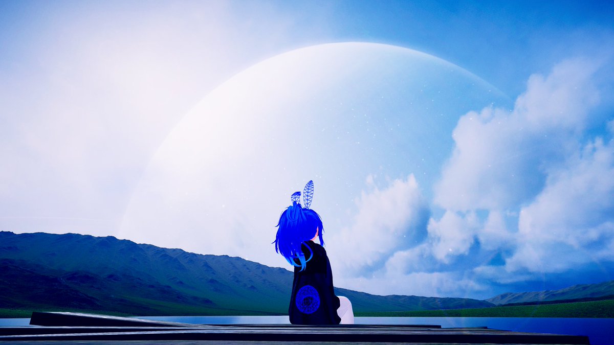 duinrahaic's tweet image. Between the silence of the sky and the stillness of the lake,
she waits—
not for something,
but for everything the universe dares to whisper. 🐰💙