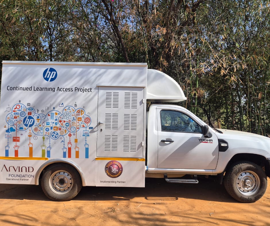 Today, with the support of Arvind Foundation, Tiger Watch launched the Digital Education Van — a mobile digital classroom designed to bring quality technological education to remote villages. Equipped with 115 Chromebooks, the van will begin its journey across government schools