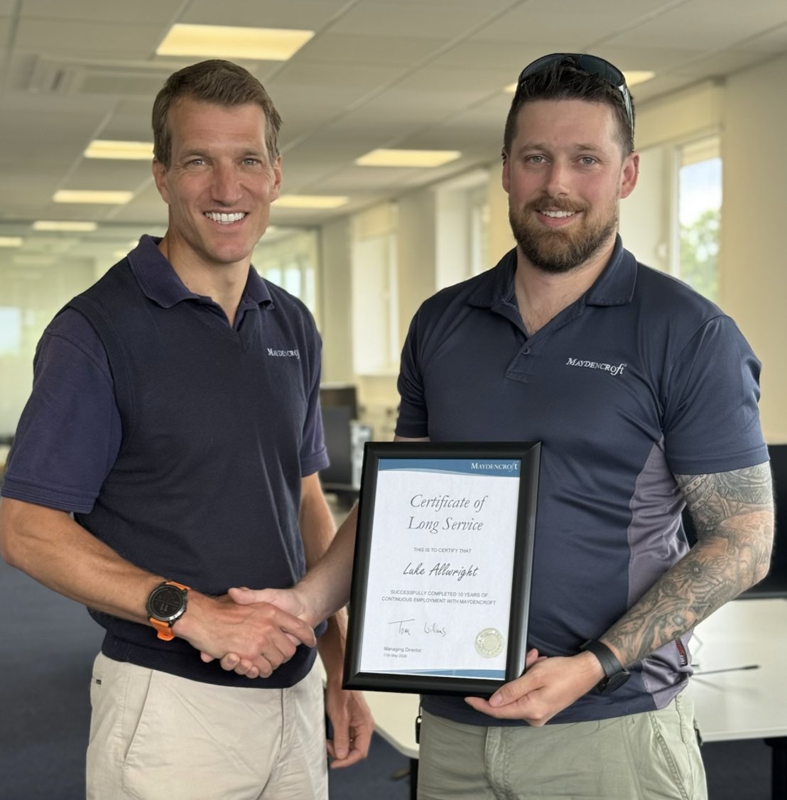 We’re celebrating 10 years of dedication from Luke Allwright, now Principal Arboricultural Consultant. 🌳 From working on the tools to leading in consultancy, Luke's journey reflects our commitment to long-term career growth.🔗 maydencroft.co.uk/careers.html
#WorkAnniversary