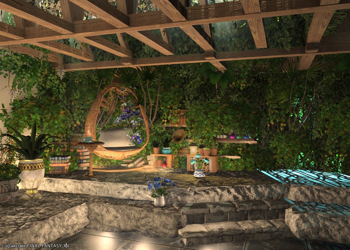 pinpimax's tweet photo. #FF14ハウジング #ff14housing
暗い植物園のイメージでした！ https://t.co/UJzpOzR3z5